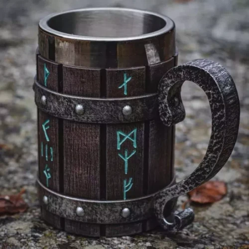 Nordic Viking Handmade Rune Mug(650ml)
