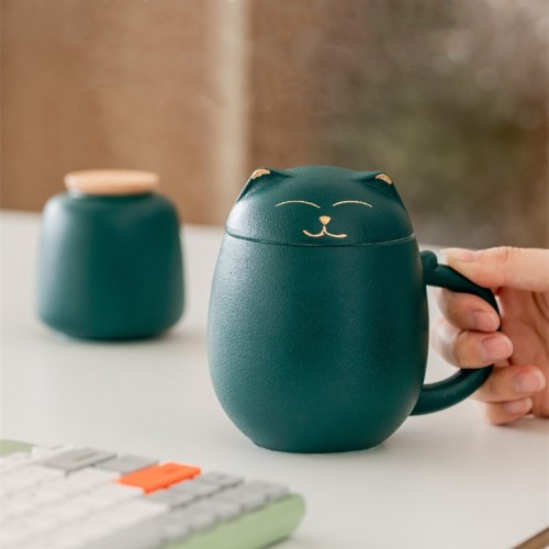 Lucky Cat Coffee & Tea Mug