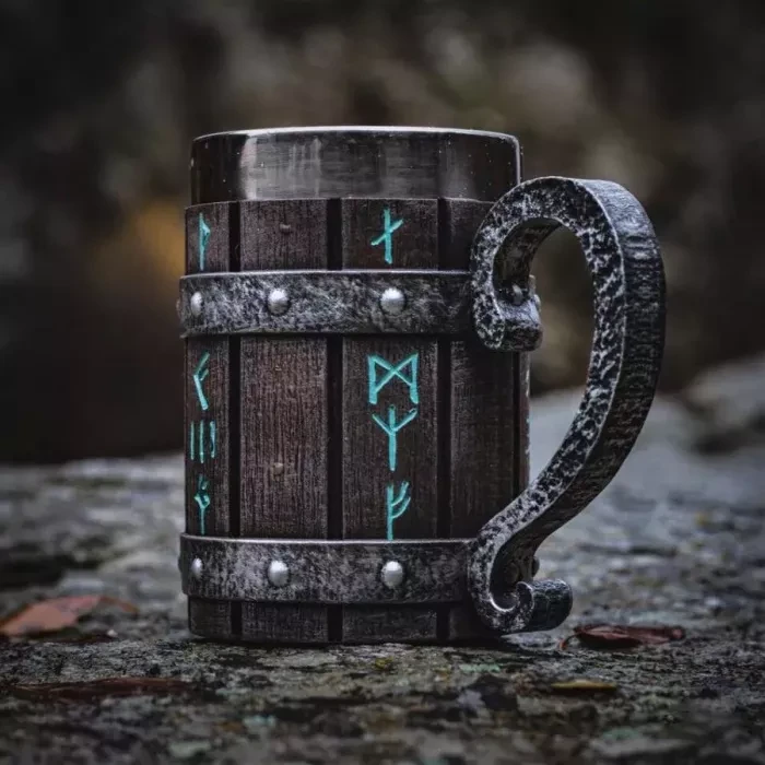 Nordic Viking Handmade Rune Mug(650ml)