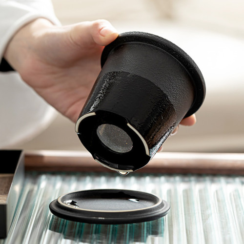 Welcome pine mug ceramic tea cup with lid water cup cup office & tea mug large capacity