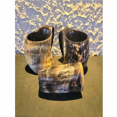 Viking Handcrafted Ox-Horn Mug
