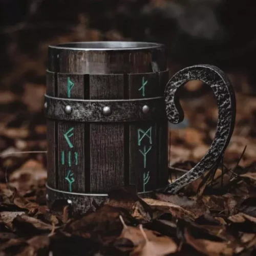Nordic Viking Handmade Rune Mug(650ml)