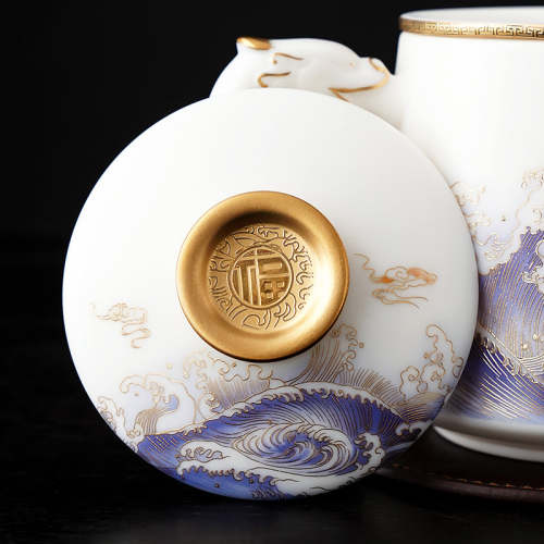 Carp Leaping Coffee & Tea Mug