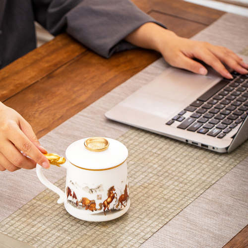 Eight Galloping Steeds Coffee & Tea Mug