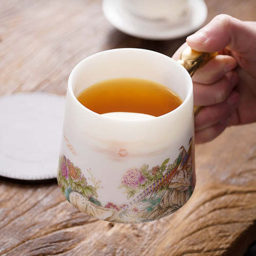 Pheasant & Flower Coffee & Tea Mug