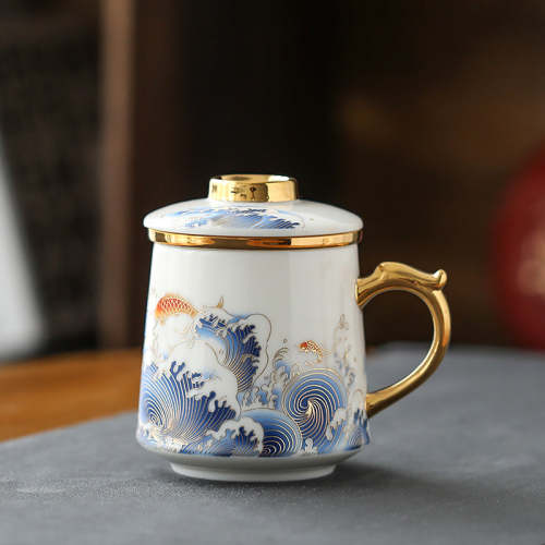 Golden Waves & Kio Coffee & Tea Mug