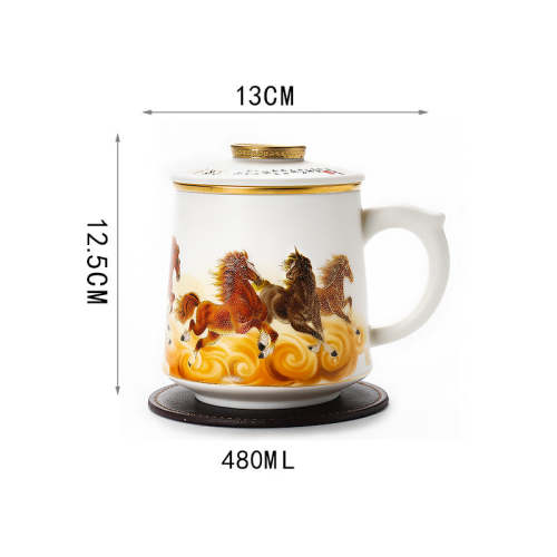 Painting of Steeds Coffee & Tea Mug