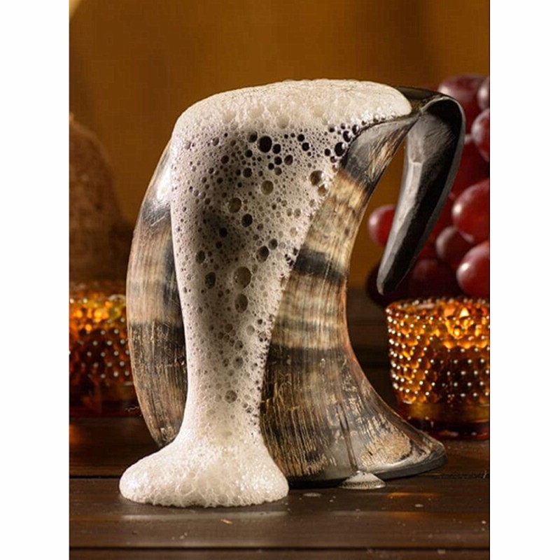 Viking Handcrafted Ox-Horn Mug