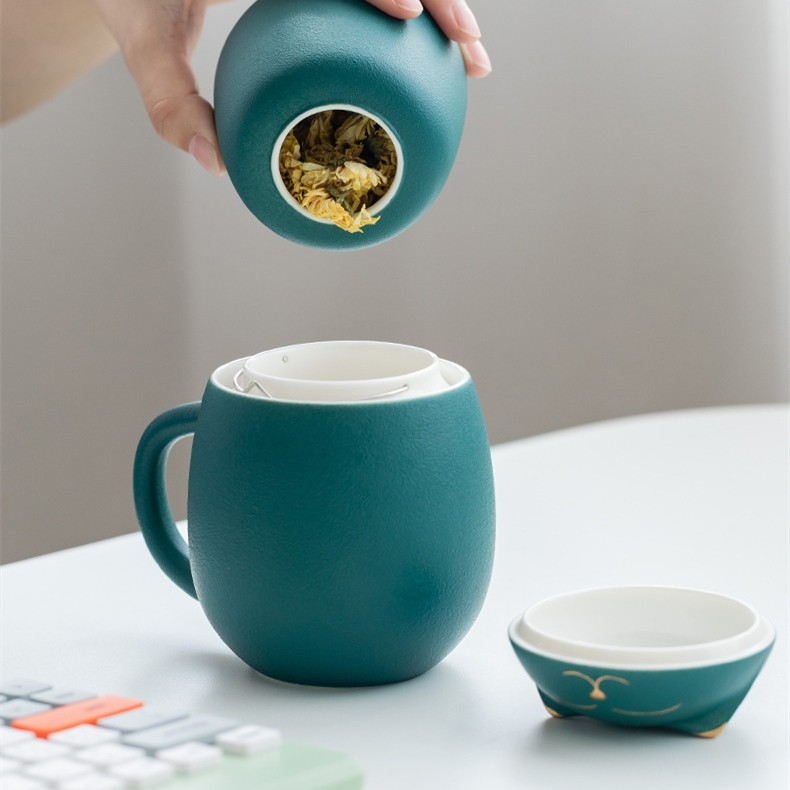 Lucky Cat Coffee & Tea Mug