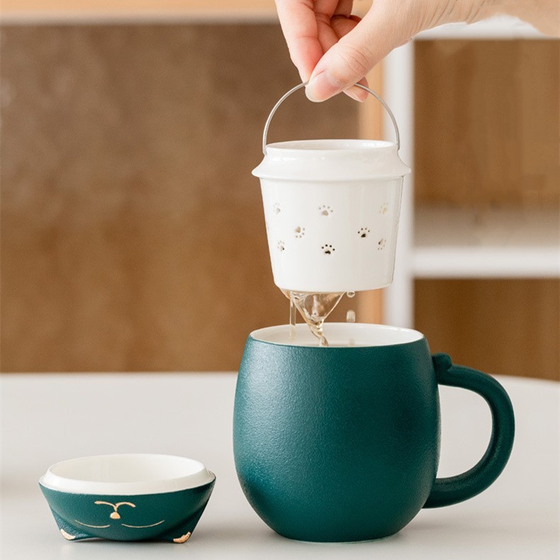 Lucky Cat Coffee & Tea Mug