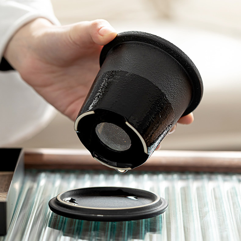 Welcome pine mug ceramic tea cup with lid water cup cup office & tea mug large capacity