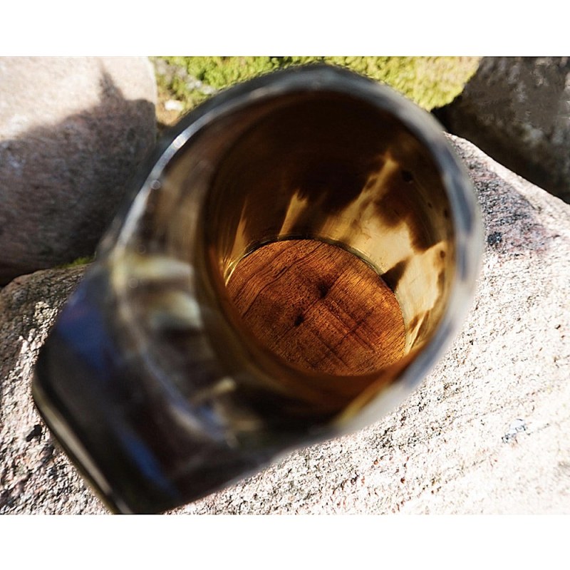 Viking Handcrafted Ox-Horn Mug