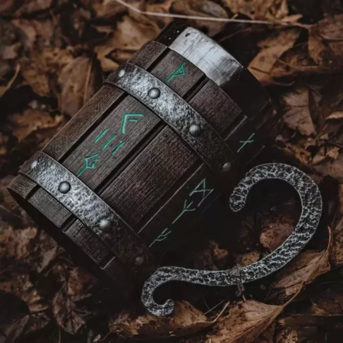 Nordic Viking Handmade Rune Mug（650ml）