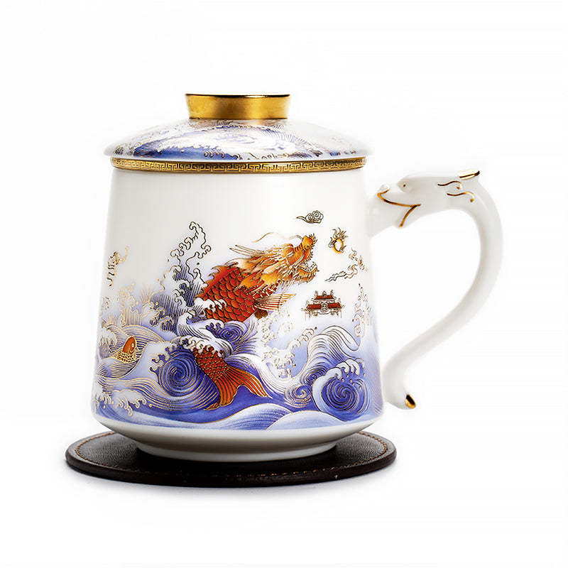 Carp Leaping Coffee & Tea Mug