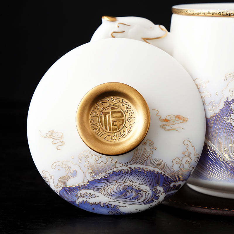 Carp Leaping Coffee & Tea Mug