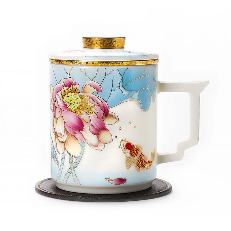 Carp & Lotus Coffee & Tea Mug