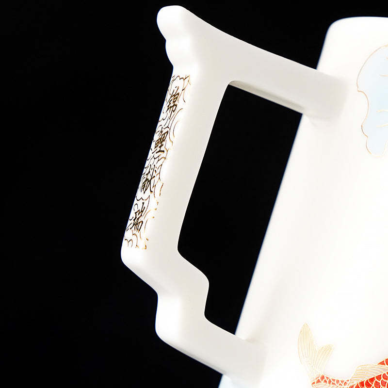 Carp & Lotus Coffee & Tea Mug