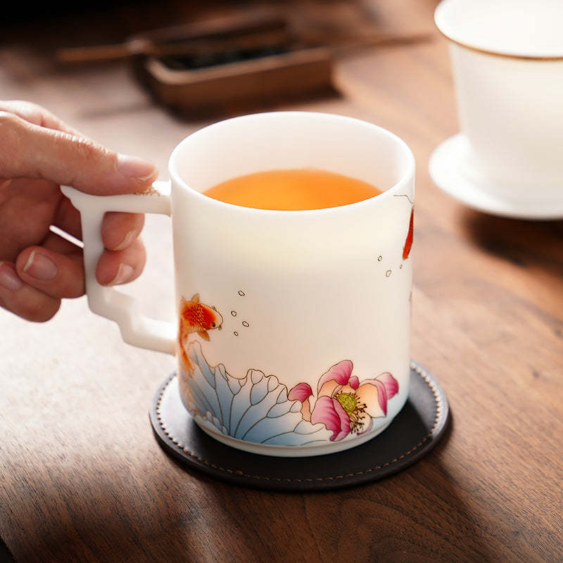 Carp & Lotus Coffee & Tea Mug