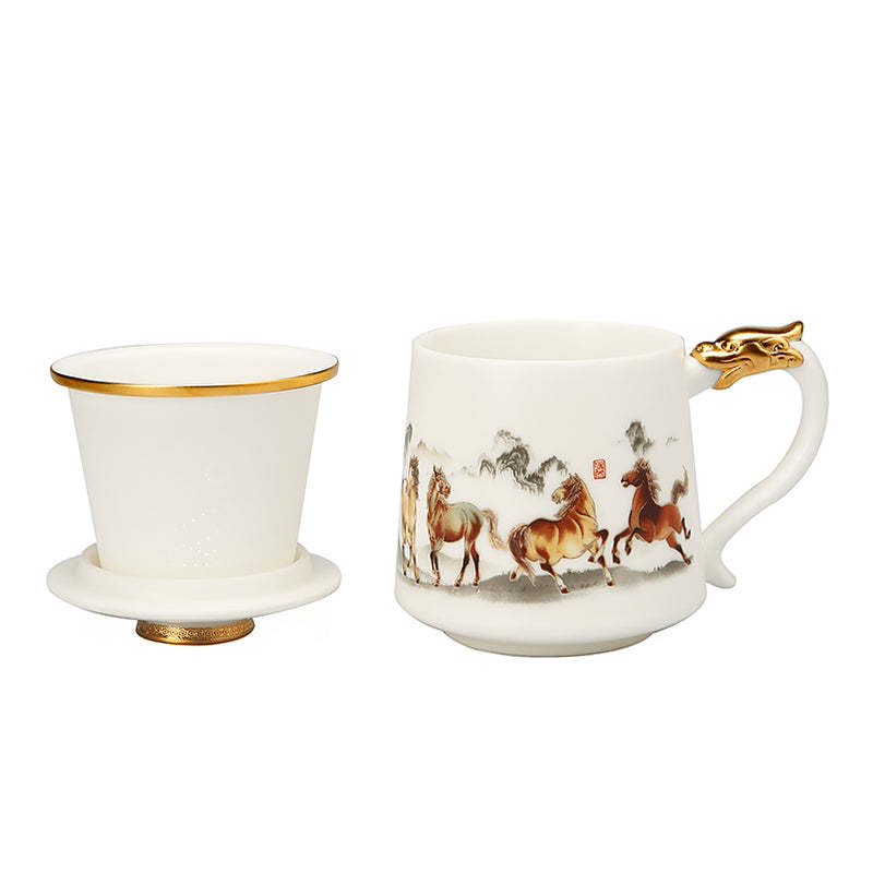 Eight Galloping Steeds Coffee & Tea Mug