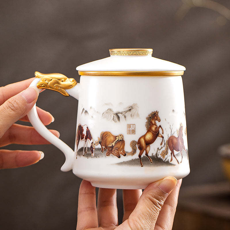 Eight Galloping Steeds Coffee & Tea Mug