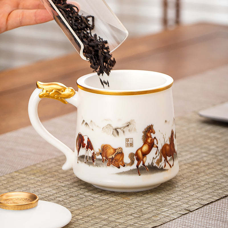 Eight Galloping Steeds Coffee & Tea Mug