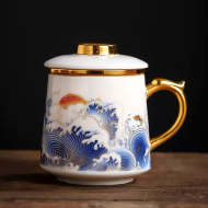 Golden Waves & Kio Coffee & Tea Mug