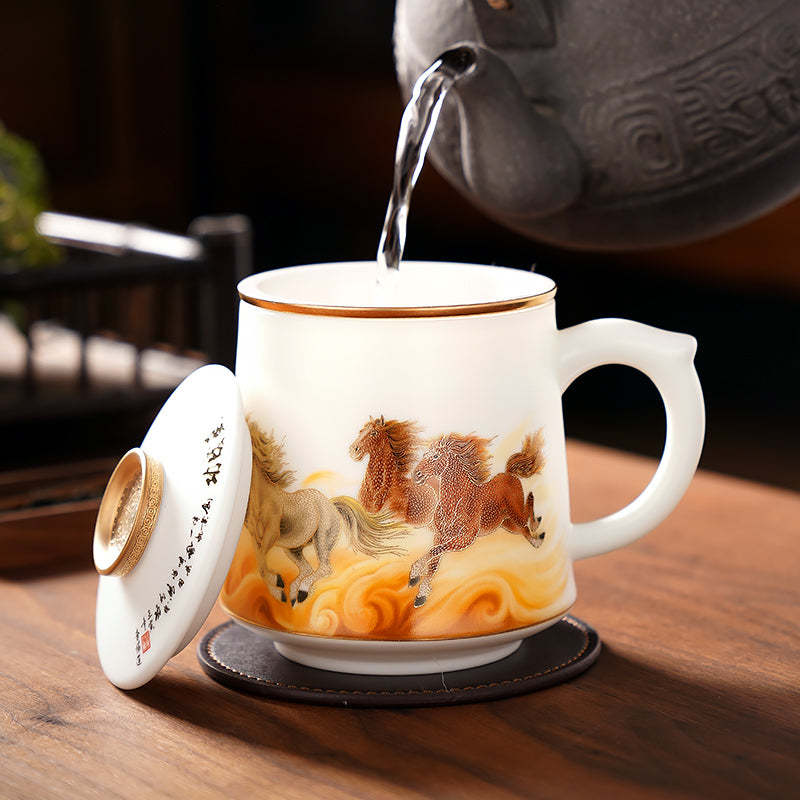 Painting of Steeds Coffee & Tea Mug