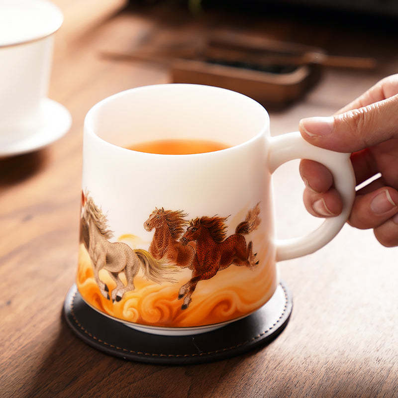 Painting of Steeds Coffee & Tea Mug